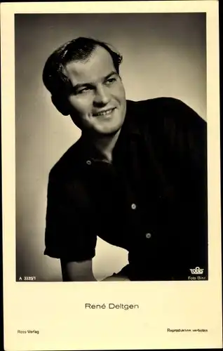 Ak Schauspieler Rene Deltgen, Portrait