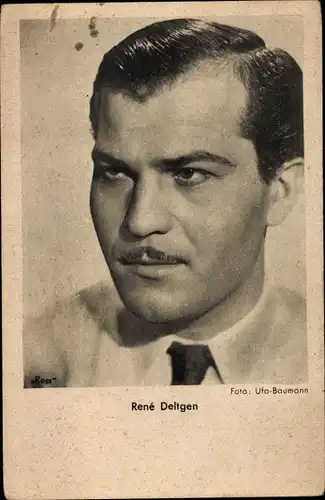 Ak Schauspieler Rene Deltgen, Portrait
