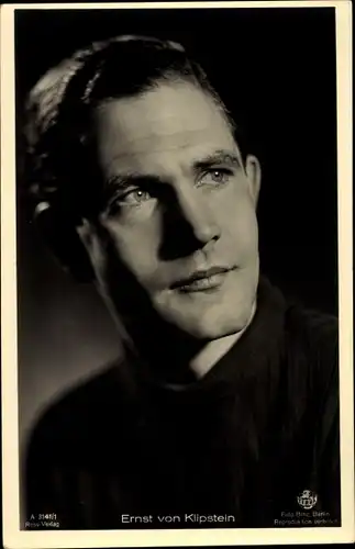 Ak Schauspieler Ernst von Klipstein, Portrait, Terra Film A 3141/1