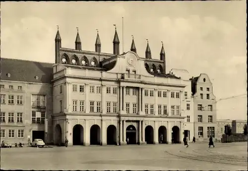 Ak Hansestadt Rostock, Rathaus