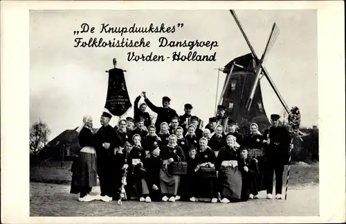 Ak Vorden Gelderland, De Knupduukskes, Folkloristische Dansgroep, Windmühle