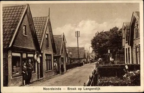 Ak Broek op Langedijk Nordholland Niederlande, Noordeinde