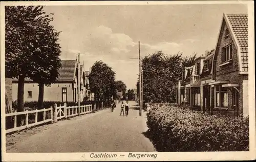 Ak Castricum Nordholland Niederlande, Bergerweg