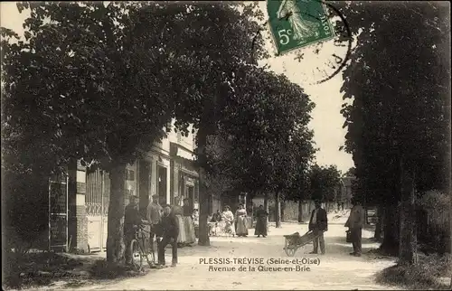 Ak Le Plessis Trévise Val-de-Marne, Avenue de la Queue-en-Brie