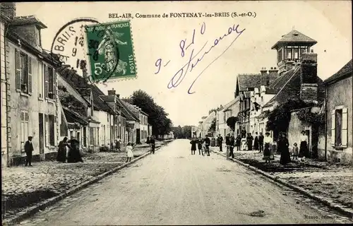 Ak Fontenay lès Briis Essonne, Straßenpartie