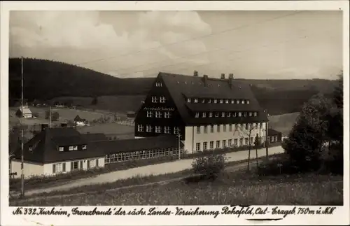 Ak Rehefeld Zaunhaus Altenberg im Erzgebirge, Kurheim Grenzbaude der sächs. Landesversicherung