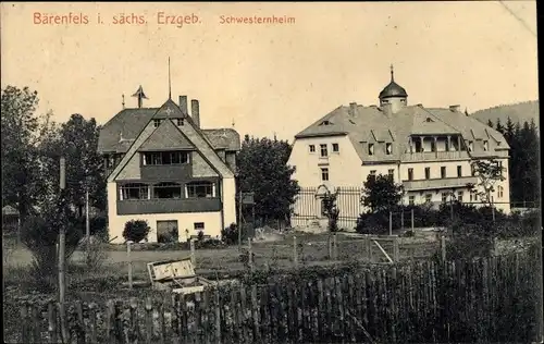 Ak Bärenfels Altenberg im Erzgebirge, Schwesternheim