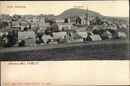 Ak Altenberg im Erzgebirge, Gesamtansicht, Geisingberg