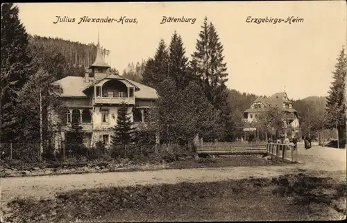 Ak Bärenburg Altenberg im Erzgebirge, Julius Alexander-Haus, Erzgebirgsheim