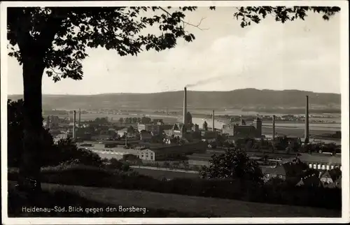 Ak Heidenau Süd in Sachsen, Blick gegen den Borsberg