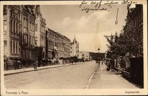 Ak Demmin in Vorpommern, Ansicht Augustastraße