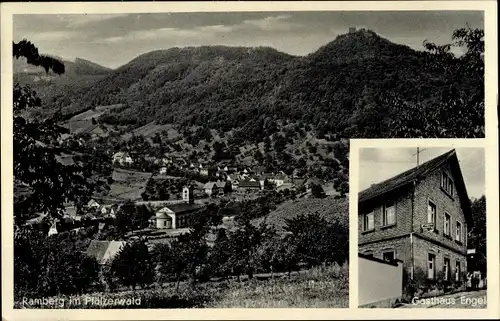 Ak Ramberg im Pfälzerwald, Blick auf Gasthaus Engel, Wald