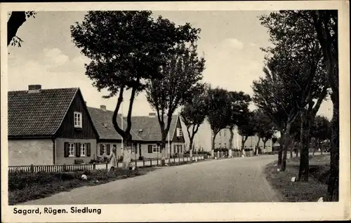 Ak Sagard auf Rügen, Siedlung