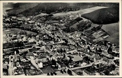 Ak Olbernhau im Erzgebirge Sachsen, Fliegeraufnahme, Stadtpanorama