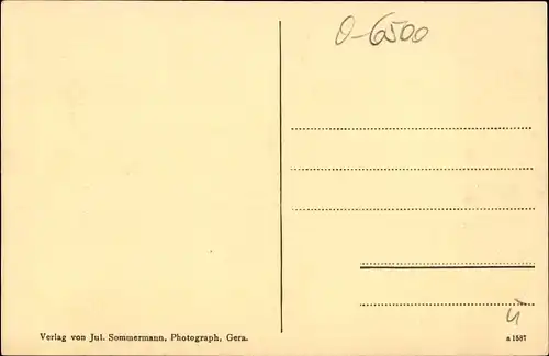 Ak Gera in Thüringen, Reussischer Hof am Waisenhaus