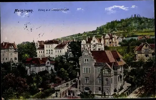 Ak Meiningen in Thüringen, Villen a. d. Donopskuppe