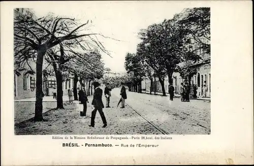Ak Pernambuco Brasilien, Rue de l'Empereur