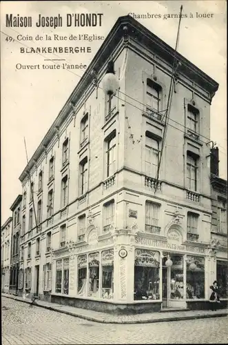 Ak Blankenberghe Blankenberge Westflandern, Maison Joseph D'Hondt
