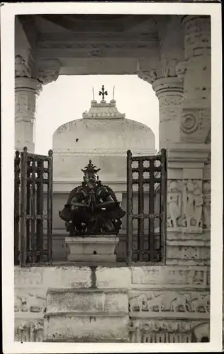 Foto Ak Indonesien, Tempel, Statue