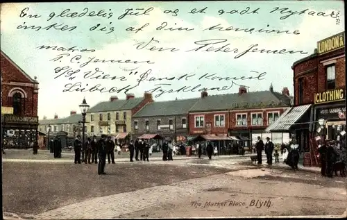 Ak Blyth Northumberland England, The Market Place