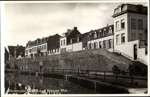 Ak Maastricht Limburg Niederlande, Onze Lieve Vrouwe Wal., Uferweg