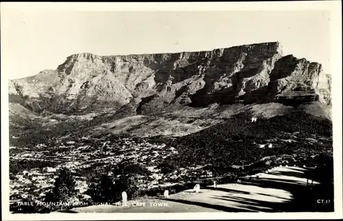 Ak Cape Town Kapstadt Südafrika, Table Mountain from Signal Hill, Tafelberg