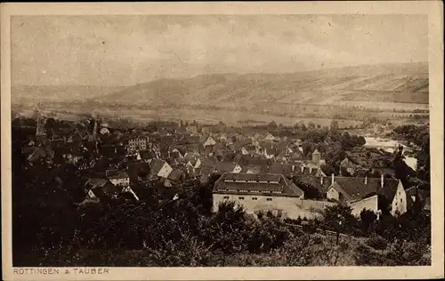 Ak Röttingen an der Tauber Unterfranken, Gesamtansicht