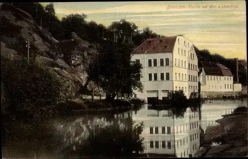 Ak Bautzen in der Oberlausitz, Partie an der Lohmühle