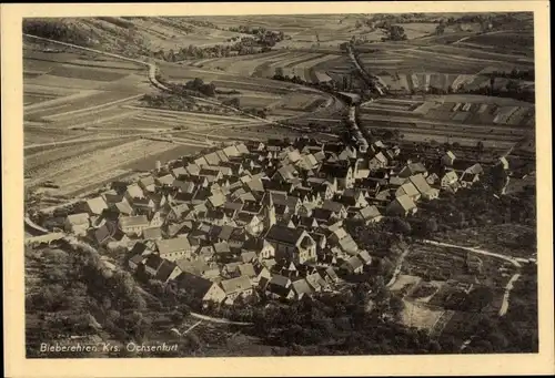 Ak Bieberehren in Unterfranken, Fliegeraufnahme von Bieberehren und Umgebung