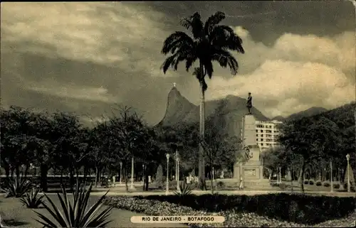 Ak Botafogo Rio de Janeiro Brasilien, Rio de Janeiro, Zuckerhut, Denkmal