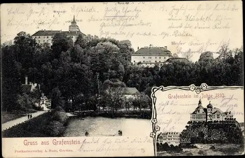 Ak Grabštejn Grafenstein Chotyně Ketten Region Reichenberg, Schloss