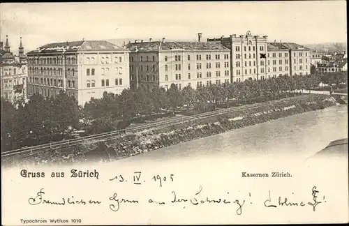 Ak Zürich Stadt Schweiz, Kasernen