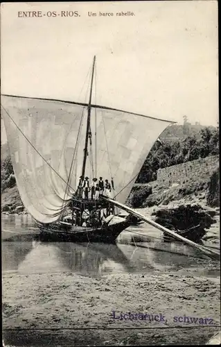 Ak Entre os Rios Penafiel Portugal, Um barco rabello