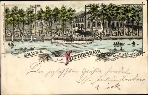 Litho Berlin Treptow Niederschöneweide, Etablissement Neptunshain