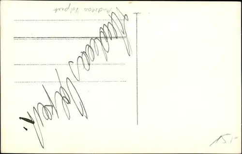 Foto Ak Tänzer Andreas Volpert, Pantomime, Portrait, Autogramm