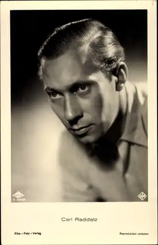 Ak Schauspieler Carl Raddatz, Portrait