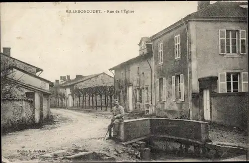 Ak Willeroncourt Meuse, Rue de l'Eglise