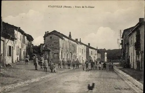 Ak Stainville Lothringen Meuse, Route de St. Dizier