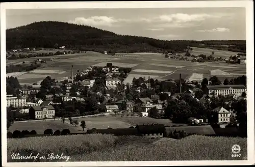 Ak Varnsdorf Warnsdorf Region Aussig, Blick gegen den Spitzberg