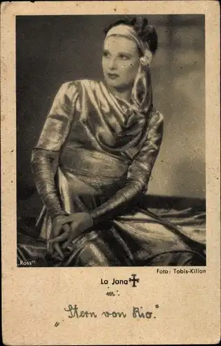Ak Schauspielerin La Jana, Portrait