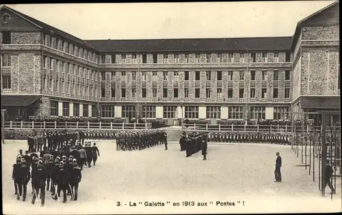 Ak La Galette en 1913 aux Postes, Französische Soldaten
