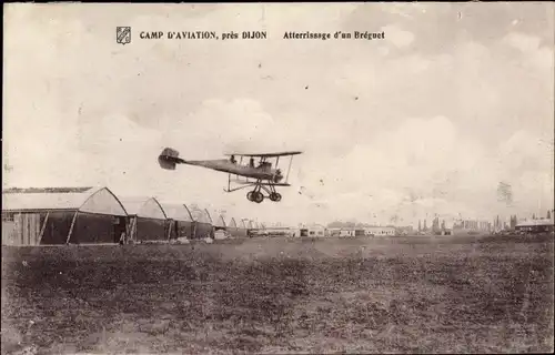 Ak Dijon Côte d'Or, Camp d'Aviation, Atterrissage d'un Breguet