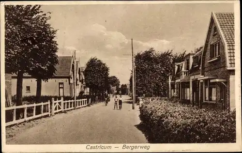 Ak Castricum Nordholland Niederlande, Bergerweg