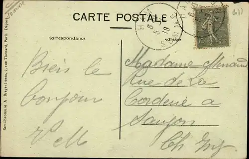 Ak Ham Somme, Ruines du Moulin, Pont sur la Somme, Kriegszerstörung 1. WK