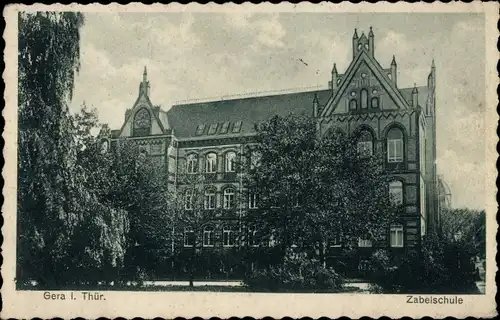 Ak Gera in Thüringen, Zabelschule