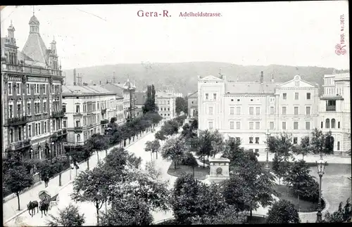 Ak Gera in Thüringen, Adelheidstraße