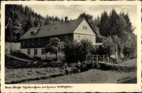 Ak Drognitz Thüringen, Neue Mühle, Schullandheim der Geraer Volksschulen