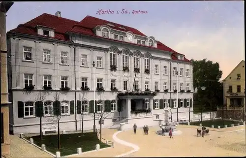 Ak Hartha in Sachsen, Rathaus