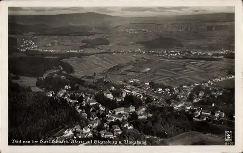 Ak Elgersburg in Thüringen, Blick von der Carl Eduard Warte, Gesamtansicht