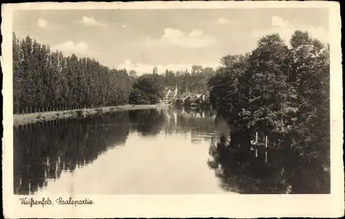Ak Weißenfels an der Saale, Saalepartie